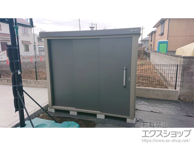 栃木県宇都宮市のサンキンの物置・収納・屋外倉庫 エスケーエイト SK8-100 一般型 2200×1600×1940 SK8-100-GK 施工例