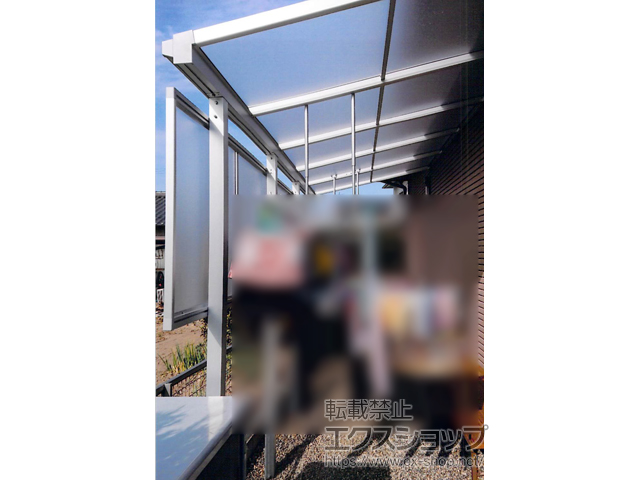 愛知県江南市ののテラス屋根 ソラリア F型 テラスタイプ 単体 積雪〜20cm対応 施工例