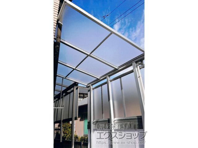 愛知県江南市ののテラス屋根 ソラリア F型 テラスタイプ 単体 積雪〜20cm対応 施工例