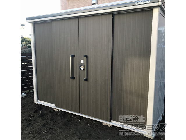 北海道登別市のの物置・屋外倉庫 エルモ 積雪型 2920×1170×2121（LMDS-2911） LMDS-2911-DW 施工例