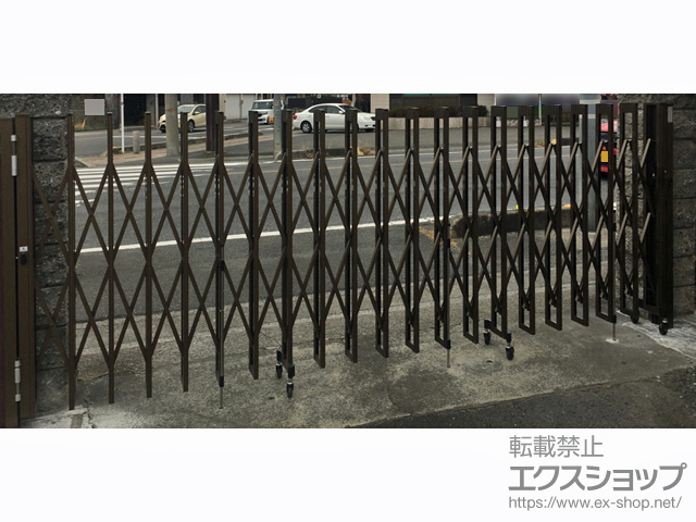 埼玉県行田市ののカーゲート アルシャインII M型 Aタイプ ノンレール 片開き　430S 施工例