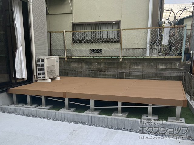 埼玉県三郷市ののウッドデッキ リウッドデッキ 200 施工例