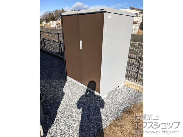 栃木県さくら市のの物置・屋外倉庫 タイヤストッカー 1320×905×1603 BJX-139DT-TB 施工例