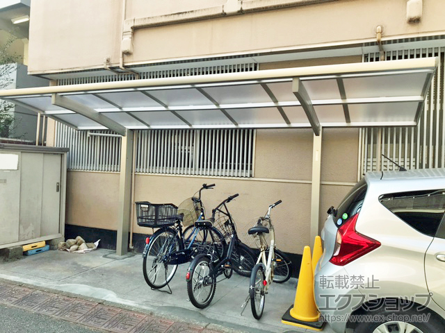 東京都杉並区ののサイクルポート・駐輪場 レイナポートグランミニ 積雪〜20cm対応 施工例