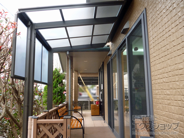 鹿児島県枕崎市ののテラス屋根 フーゴF 独立テラスタイプ 単体 積雪〜20cm対応 施工例