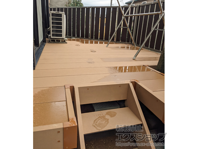 千葉県市川市ののウッドデッキ リウッドデッキ 200 施工例
