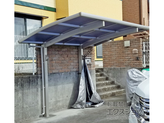 静岡県富士宮市ののサイクルポート・駐輪場 プレシオスポート ミニ 積雪〜20cm対応 施工例