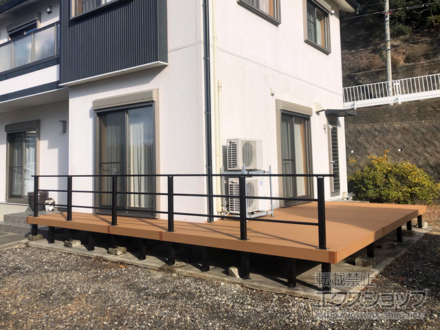 和歌山県日高郡日高町ののウッドデッキ リウッドデッキ 200 施工例