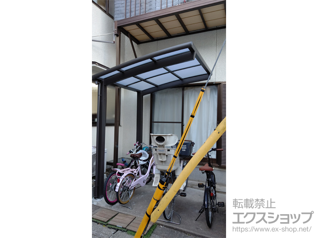 京都府京都市ののサイクルポート・駐輪場 ネスカRミニ (ラウンドスタイル) 積雪〜20cm対応 施工例