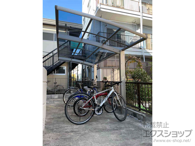 千葉県松戸市ののサイクルポート・駐輪場 レイナポートグランミニ 積雪〜20cm対応 施工例