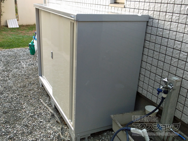 神奈川県横浜市のの物置・屋外倉庫 シンプリー 一般型 1740×755×1303 MJX-177C-P-FW 施工例