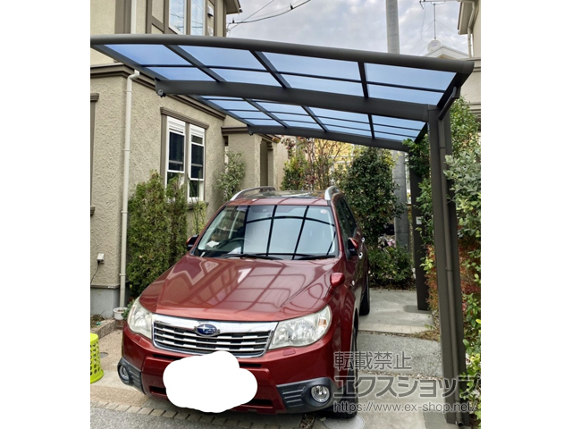 東京都西東京市ののカーポート ネスカR (ラウンドスタイル) 積雪〜20cm対応 施工例