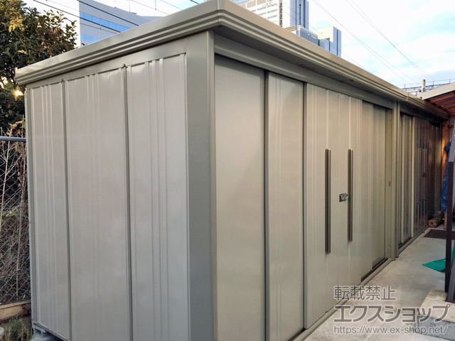 神奈川県川崎市のの物置・屋外倉庫 Mr.ストックマンダンディ 一般型 3600×1922×2110（ND-3619） ND-3619-W 施工例