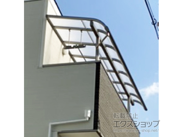 大阪府大阪市のLIXIL リクシル（トステム）のバルコニー・ベランダ屋根 パワーアルファ RB型 屋根タイプ 単体 積雪〜30cm対応 施工例