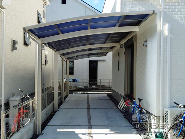 京都府木津川市ののカーポート レイナポートグラン 縦連棟　積雪〜20cm対応 施工例