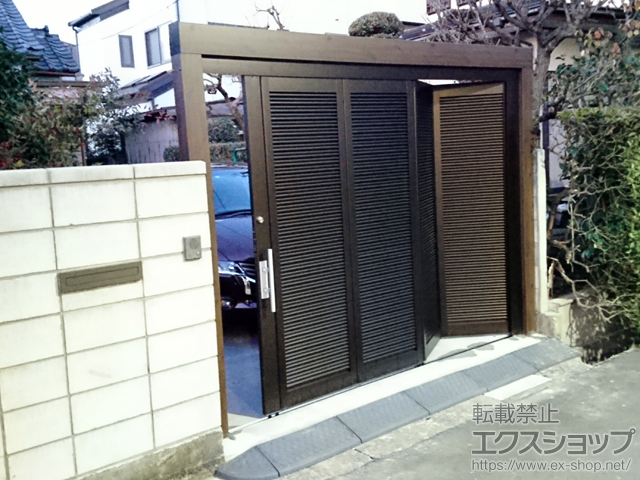 神奈川県川崎市の三協アルミガレージシャッター施工例