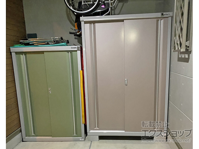 大阪府大阪市のの物置・屋外倉庫 シンプリー 一般型 1320×615×1903（MJX-136E） MJX-136E-AR 施工例