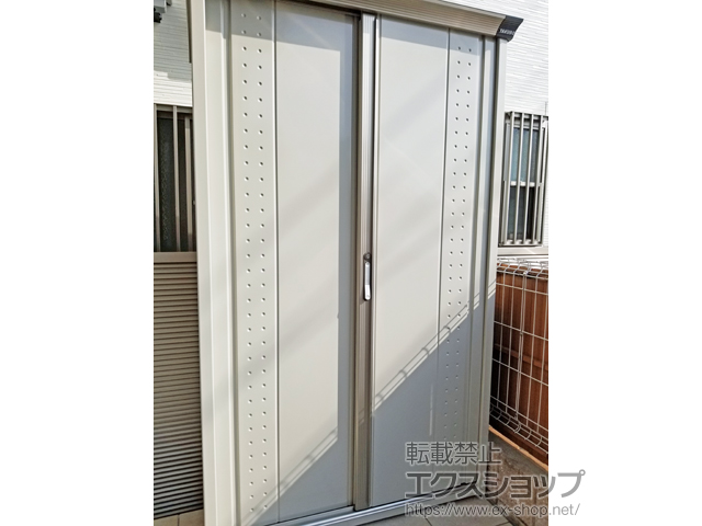 大阪府豊中市のの物置・屋外倉庫 グランプレステージジャンプ 1120×650×1900（GP-116A-T） GP-116A-T-MW 施工例