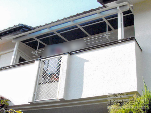 神奈川県横浜市ののバルコニー・ベランダ屋根 ソラリア R型 屋根タイプ 単体 積雪〜20cm対応 施工例