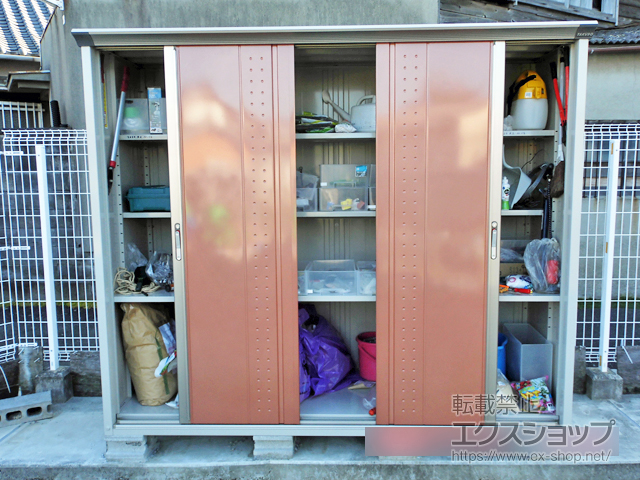 大阪府泉南市のの物置・屋外倉庫 グランプレステージジャンプ 2247×750×1900（GP-227A-F） GP-227A-F-TR 施工例