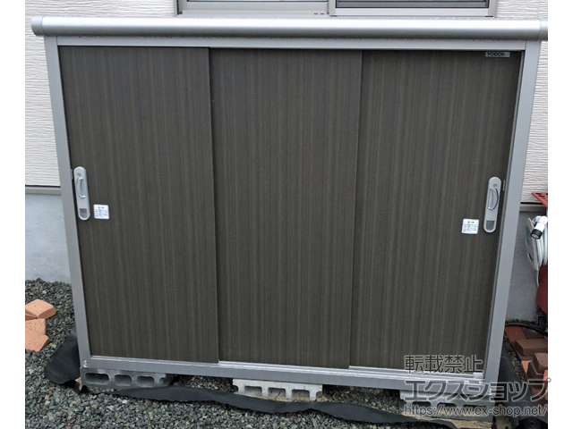 岡山県岡山市のの物置・屋外倉庫 エスモ 一般型 1797×750×1501 ESE-1807E-DW 施工例