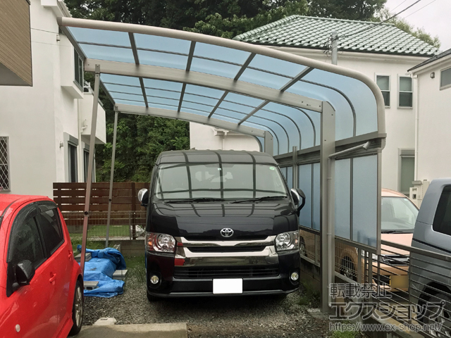 東京都町田市ののカーポート レイナキャップポートグラン　積雪〜20cm対応 施工例