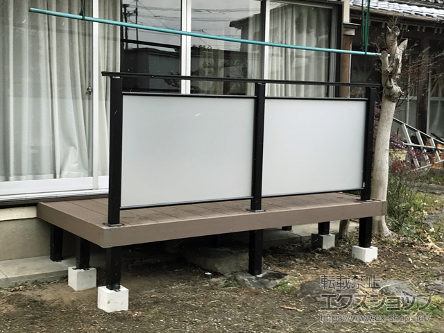 福岡県大牟田市ののウッドデッキ リウッドデッキ 200 施工例