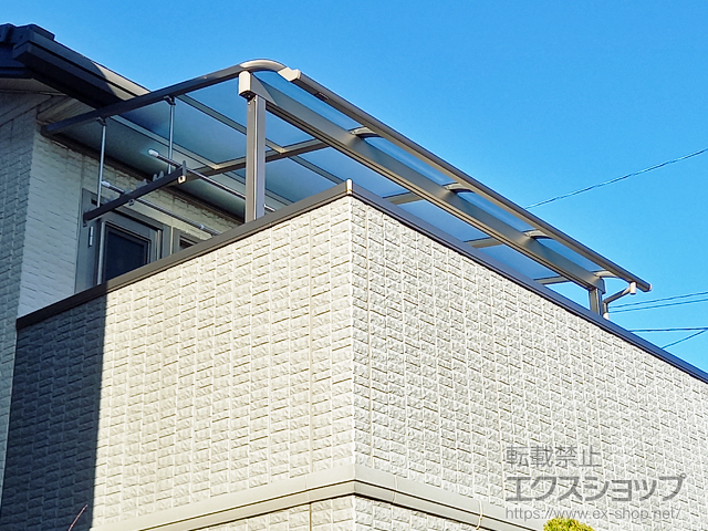 長野県茅野市ののバルコニー・ベランダ屋根 スピーネ R型 屋根タイプ 単体 積雪〜20cm対応 施工例