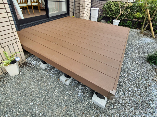 大分県大分市ののウッドデッキ リウッドデッキ 200 施工例