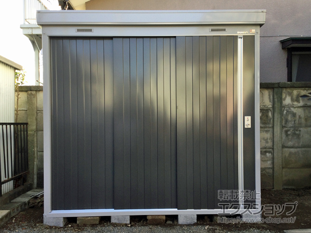 神奈川県平塚市のの物置・屋外倉庫 ネクスタ 一般型 2210×1370×2075 NXN-30S-PG 施工例