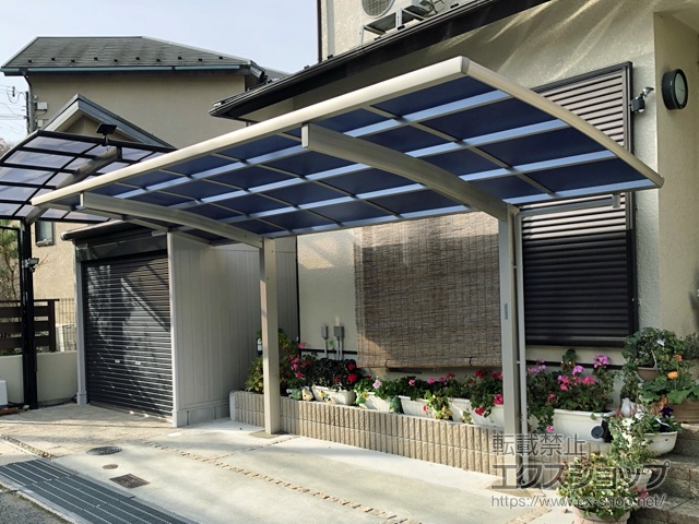 兵庫県神戸市ののカーポート プレシオスポート 積雪〜20cm対応 施工例