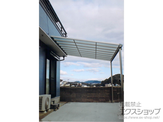 長崎県長崎市ののテラス屋根 ソラリア F型 テラスタイプ 単体 積雪〜20cm対応 施工例
