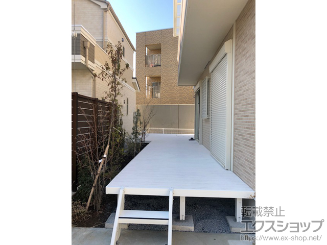 千葉県我孫子市ののウッドデッキ ガーデンフロア ラステラ 標準納まり 施工例