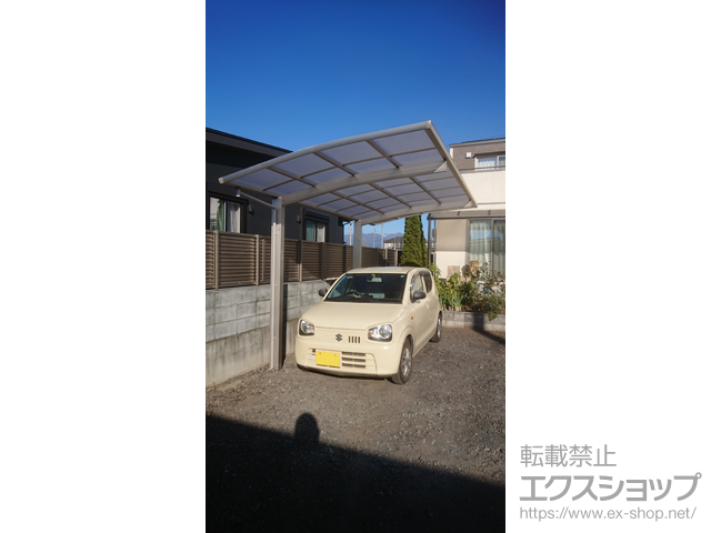 群馬県みどり市ののカーポート プレシオスポート 積雪〜20cm対応 施工例