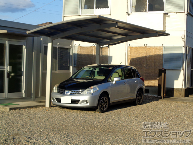 岐阜県関市ののカーポート プレシオスポート 積雪〜20cm対応 施工例