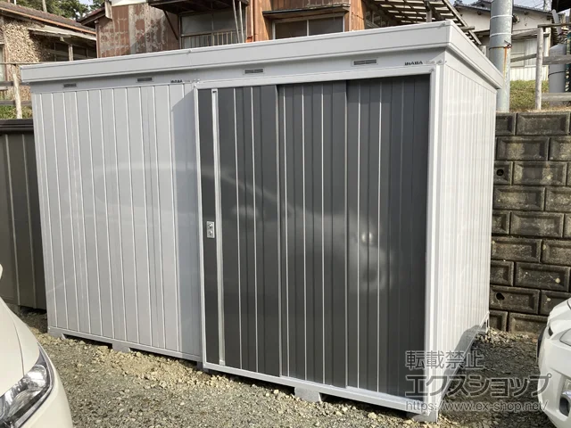福島県いわき市のイナバの物置・収納・屋外倉庫 ネクスタ大型 一般型 3580×2210×2375 NXN-79H-PG 施工例