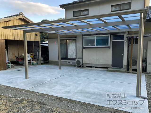 鹿児島県鹿児島市ののカーポート ソリッドポート ワイド 積雪〜20cm対応 施工例