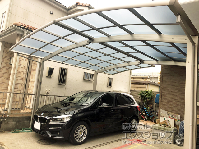 千葉県柏市ののカーポート レイナポートグラン M合掌　積雪〜20cm対応 施工例