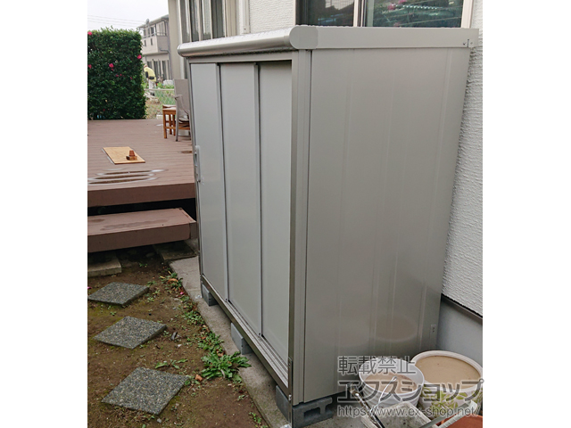 埼玉県越谷市のの物置・屋外倉庫 エスモ 一般型 1497×750×1501（ESE-1507E） ESE-1507E-PW 施工例