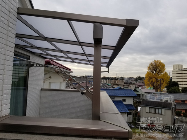 神奈川県横浜市ののバルコニー・ベランダ屋根 スピーネ F型 屋根タイプ 単体 積雪〜20cm対応 施工例