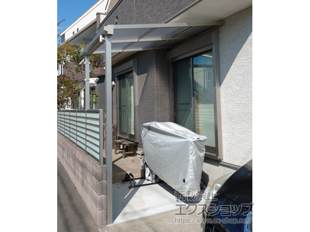 埼玉県所沢市ののテラス屋根 ソラリア F型 テラスタイプ 単体 積雪〜20cm対応 施工例