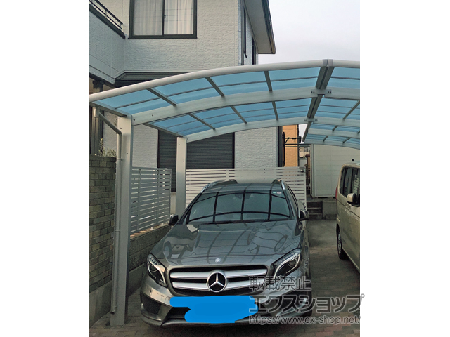 栃木県河内郡上三川町ののカーポート レイナポートグラン　積雪〜20cm対応＜M合掌として施工＞ 施工例