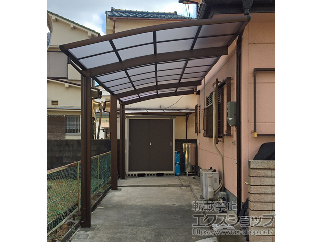 和歌山県和歌山市ののカーポート レイナポートグラン 延長　積雪〜20cm対応 施工例