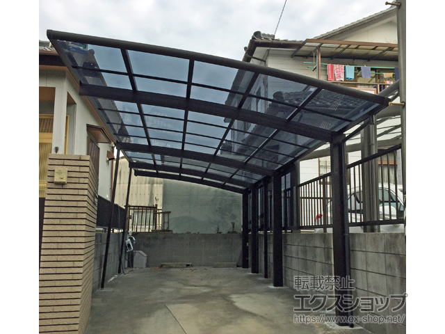 愛知県西尾市ののカーポート レイナポートグラン 縦連棟　積雪〜20cm対応 施工例