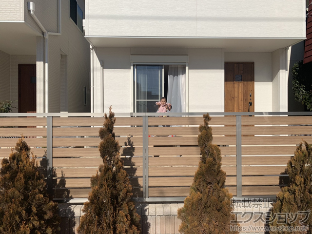 千葉県我孫子市ののフェンス・柵 モクハイフェンス 自由柱施工 施工例