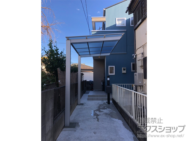 東京都府中市ののサイクルポート・駐輪場 ネスカFミニ (フラットスタイル) 積雪〜20cm対応 施工例