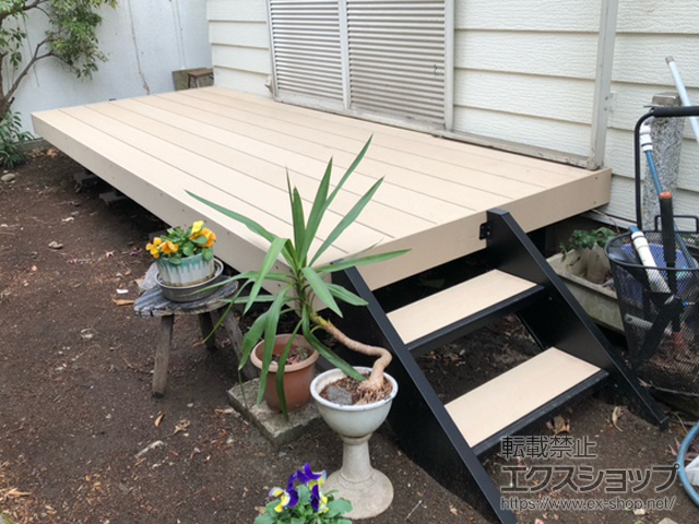 神奈川県相模原市ののウッドデッキ 樹ら楽ステージ 施工例