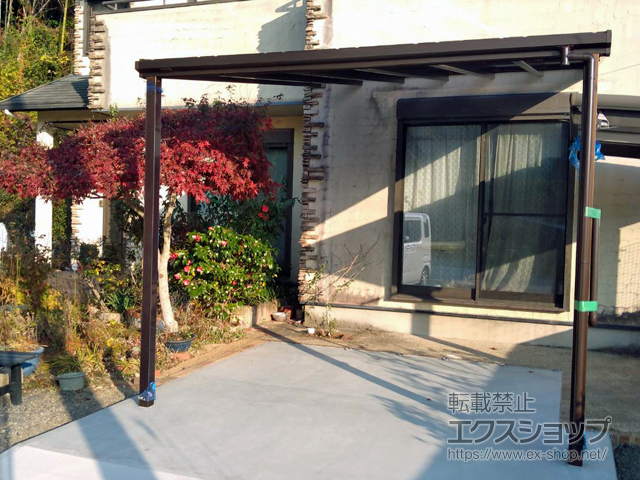 和歌山県田辺市ののテラス屋根 ソラリア F型 ビッグサイズ 単体 積雪〜20cm対応 施工例