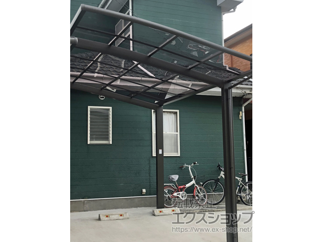 群馬県館林市ののカーポート ネスカR (ラウンドスタイル) 積雪〜20cm対応 施工例