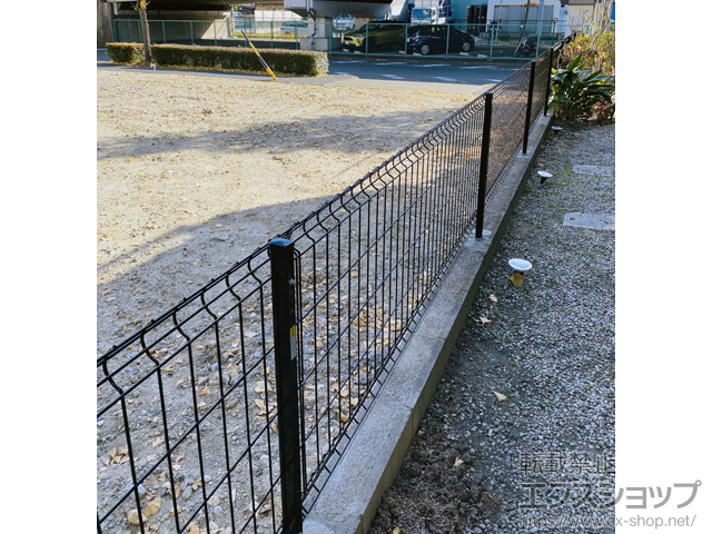愛知県名古屋市ののフェンス・柵 イーネットフェンス3F型　自由柱タイプ 施工例